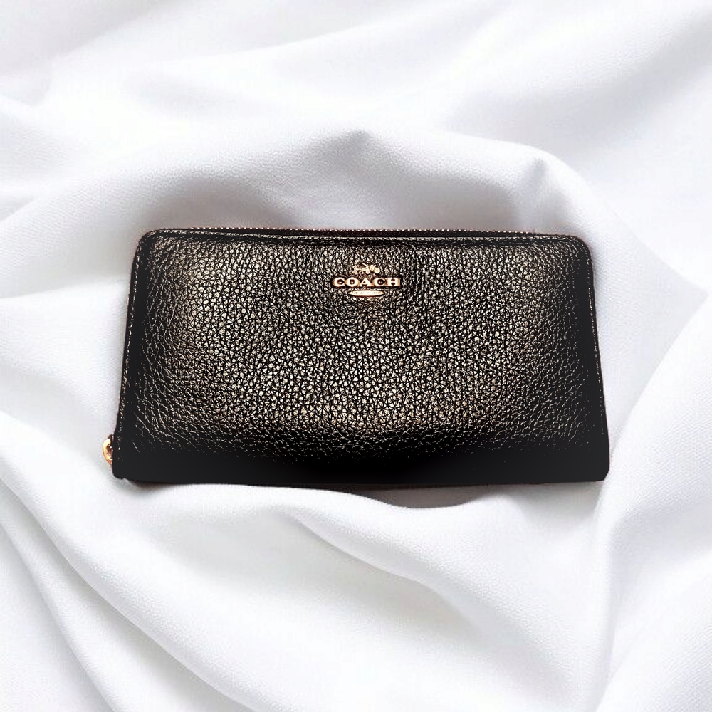 Coach Black Leather Women's Wallet